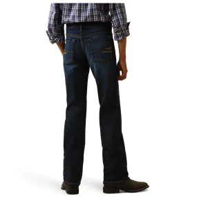 10043179 Ariat Boys' B5 Trevor Straight Leg Jean - Mineral Blue