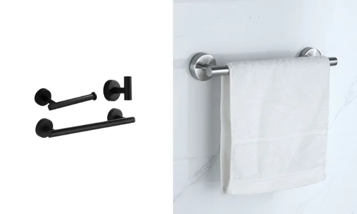 3PCS Toilet Paper Holder Hook Set