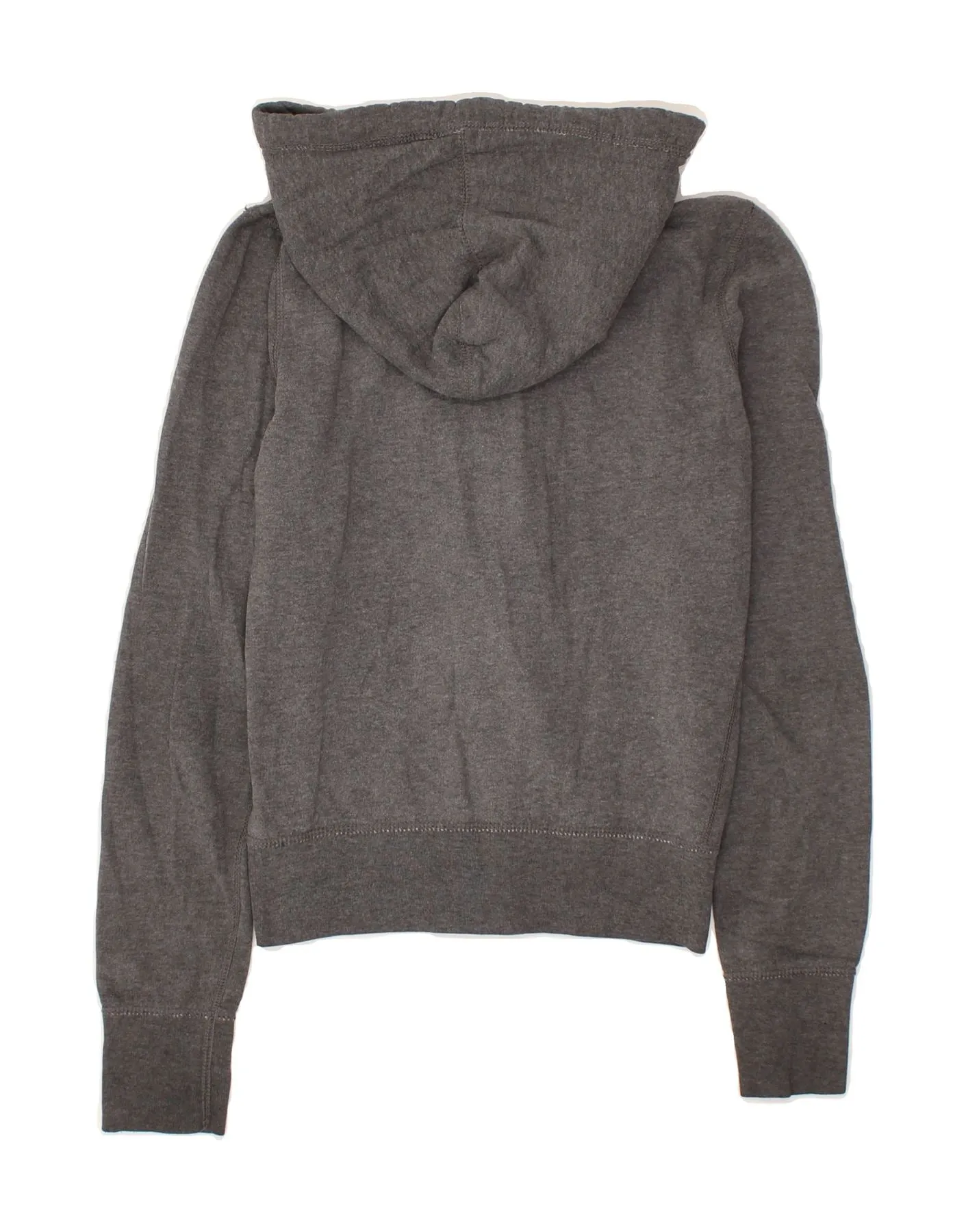 ABERCROMBIE & FITCH Girls Graphic Zip Hoodie Sweater 14-15 Years XL Grey