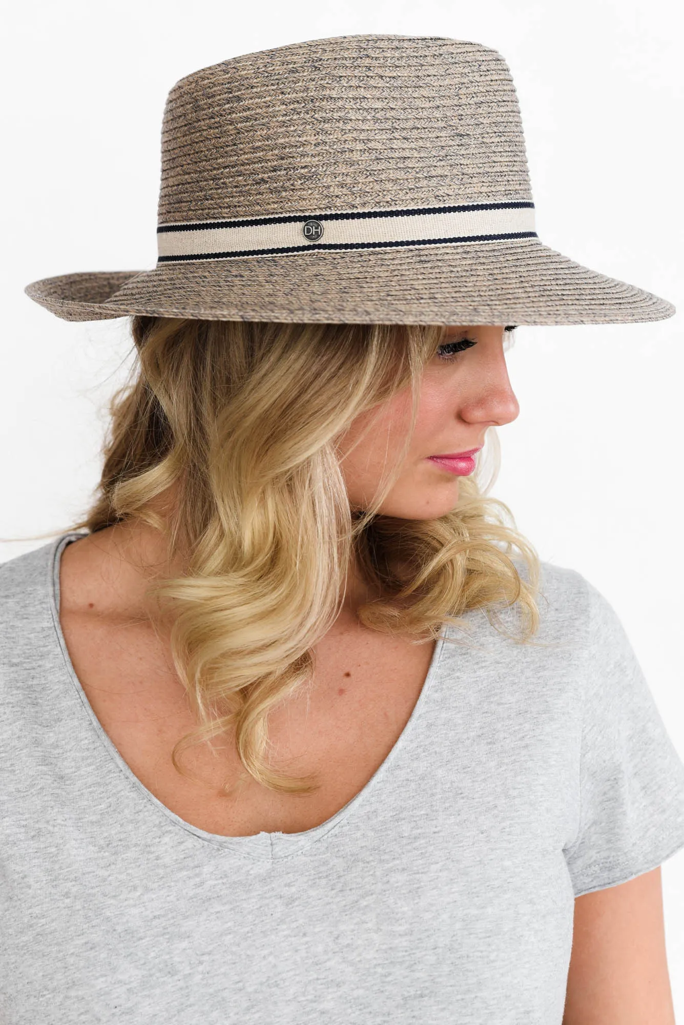 Arcadia Taupe Flexibraid Fedora