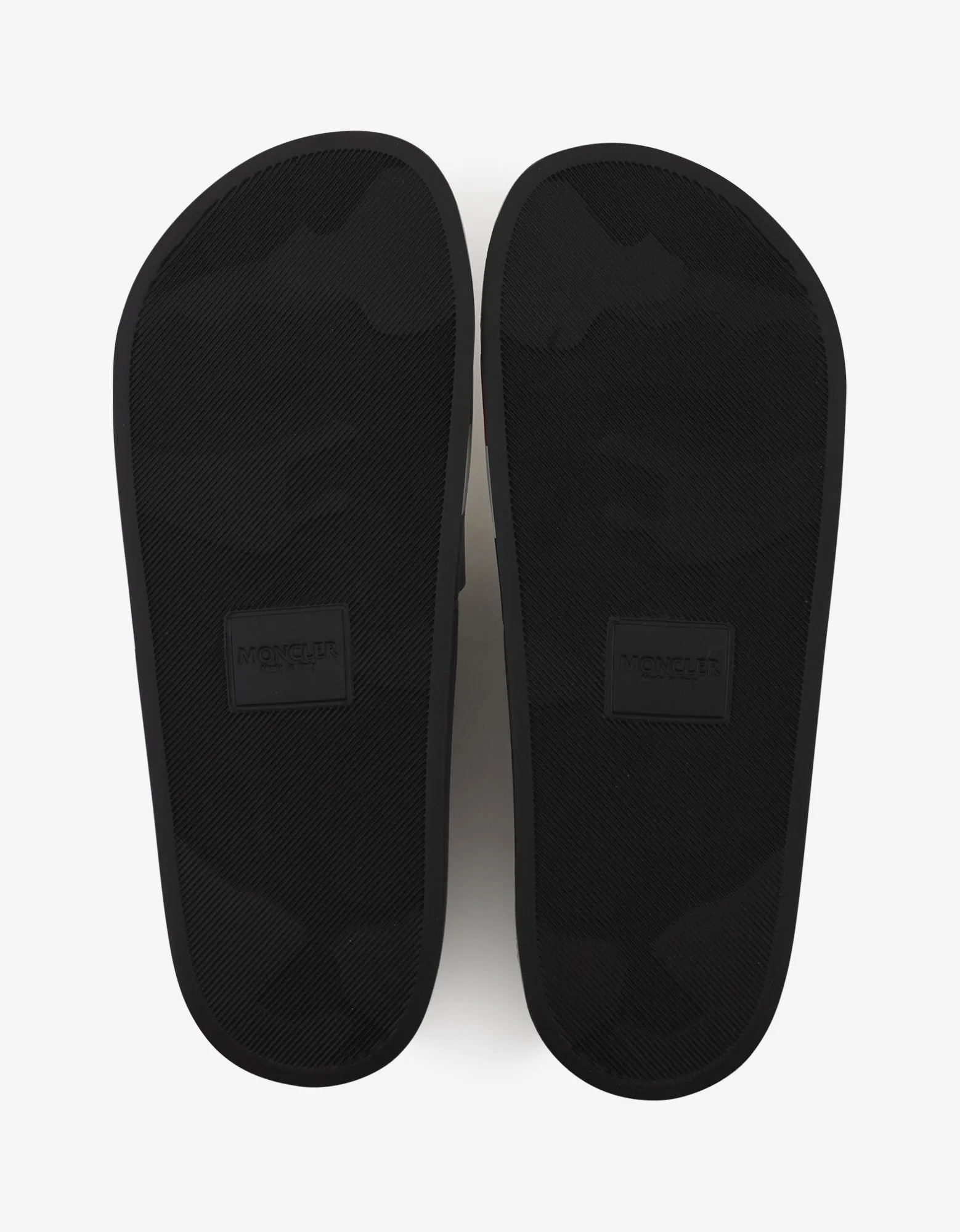 Basile Black Tricolour Logo Slide Sandals