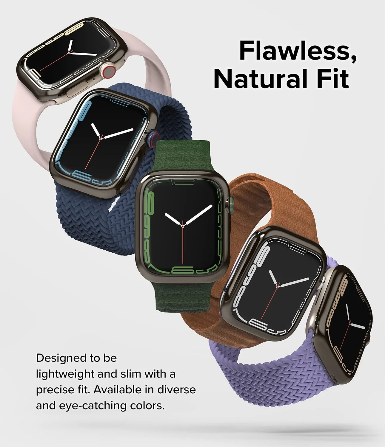 Bezel Styling Compatible with Apple Watch 7 45mm - Graphite (45-11)