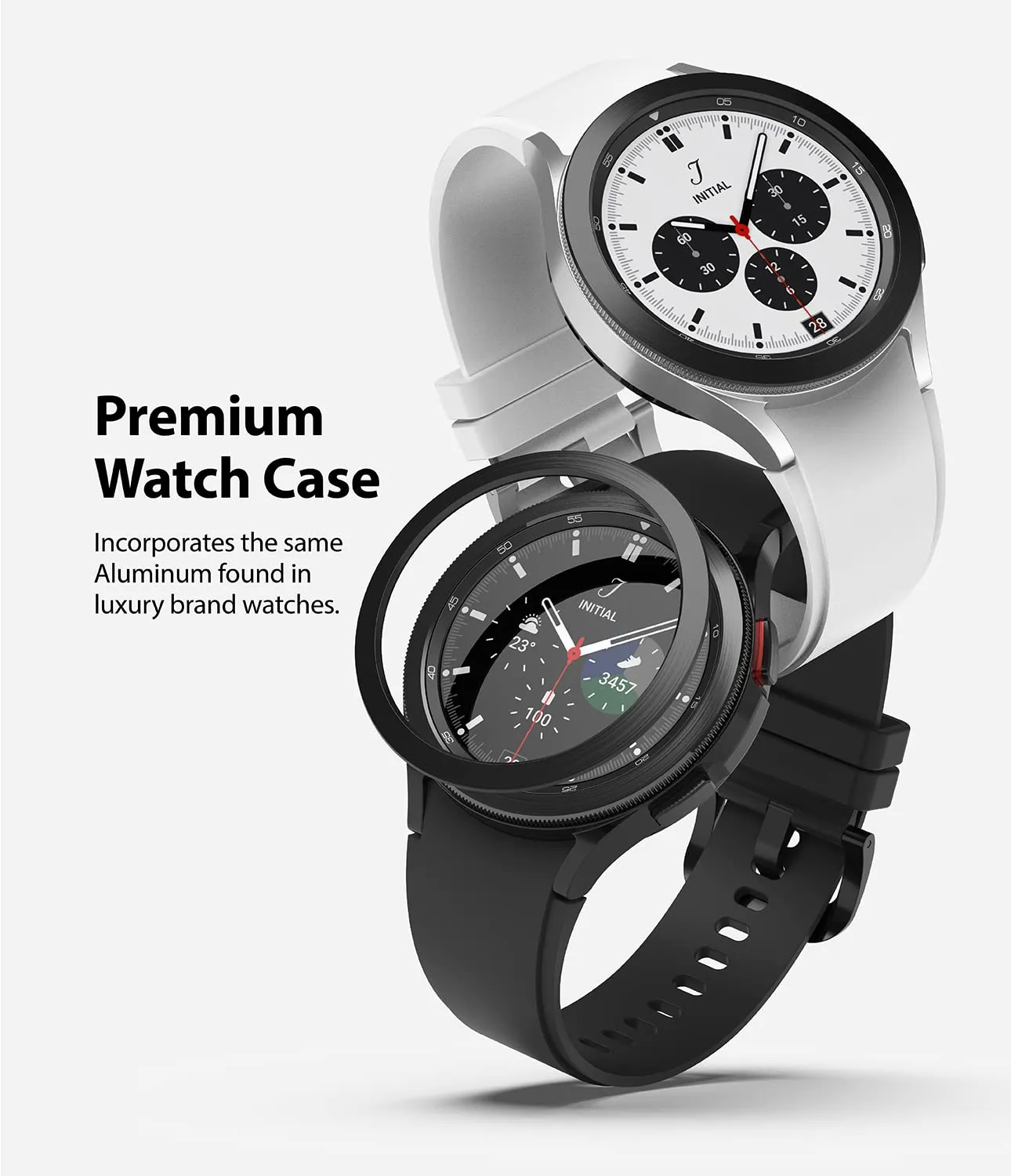 Bezel Styling Compatible with Samsung Galaxy Watch 4 Classic 42mm - Black [42-05]