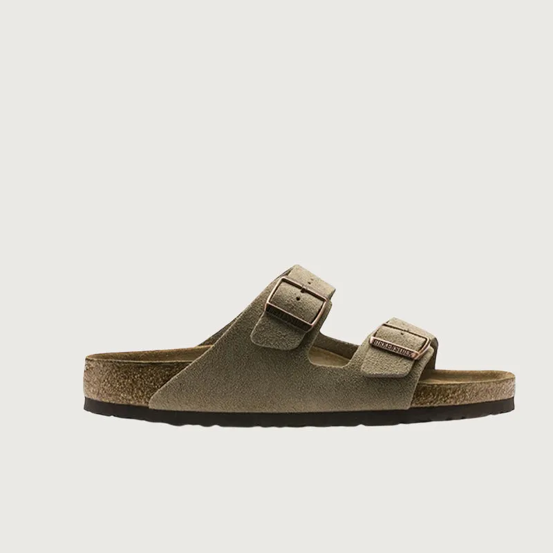 Birkenstock Arizona Taupe Suede Sandals