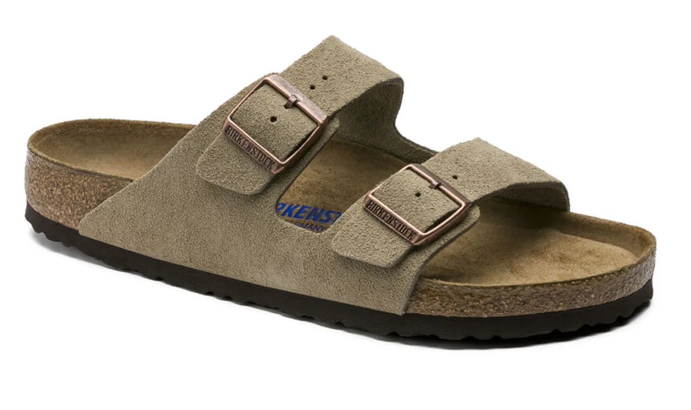 Birkenstock Arizona Taupe Suede Sandals