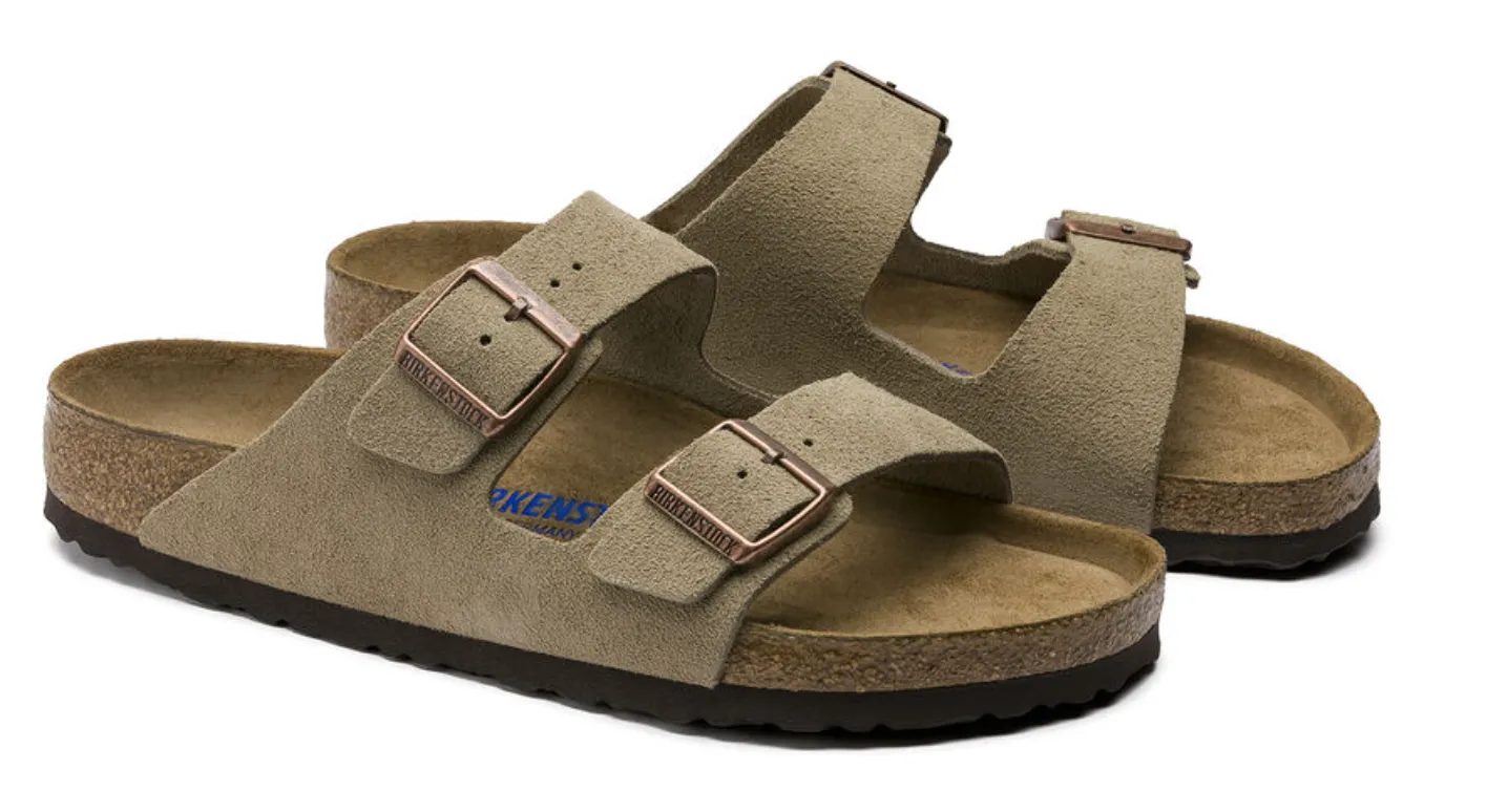 Birkenstock Arizona Taupe Suede Sandals