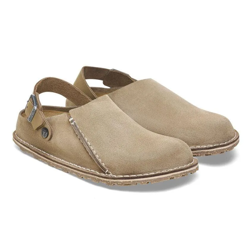 Birkenstock Lutry Suede Clog - Grey Taupe