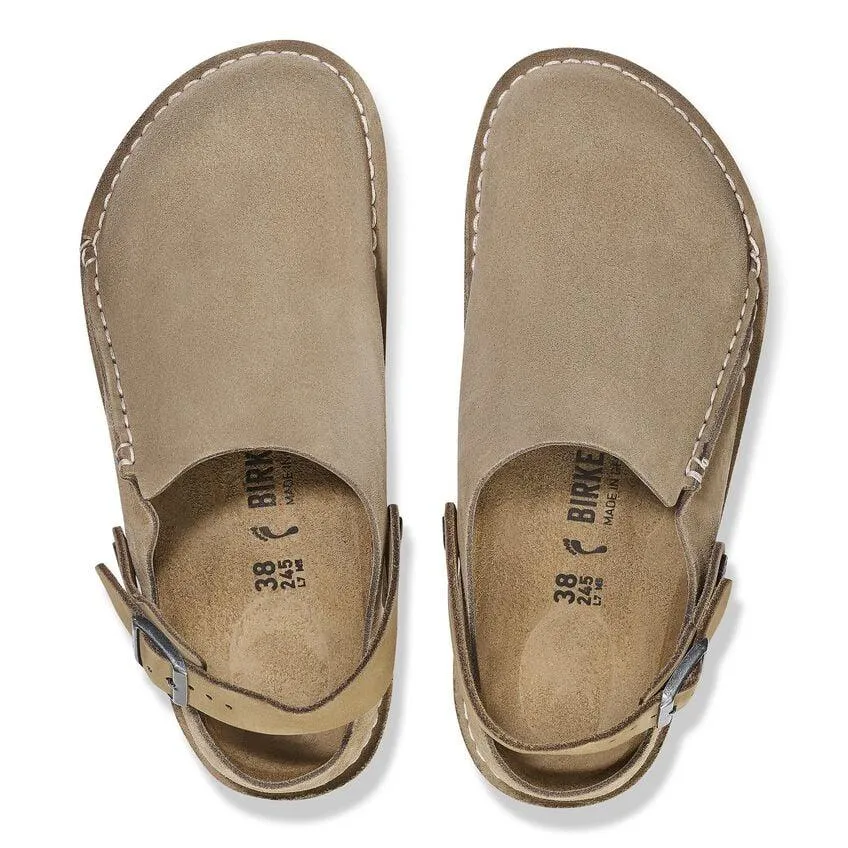 Birkenstock Lutry Suede Clog - Grey Taupe