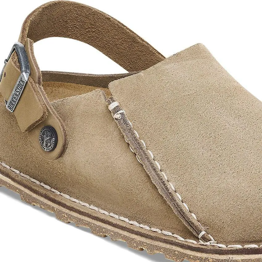 Birkenstock Lutry Suede Clog - Grey Taupe