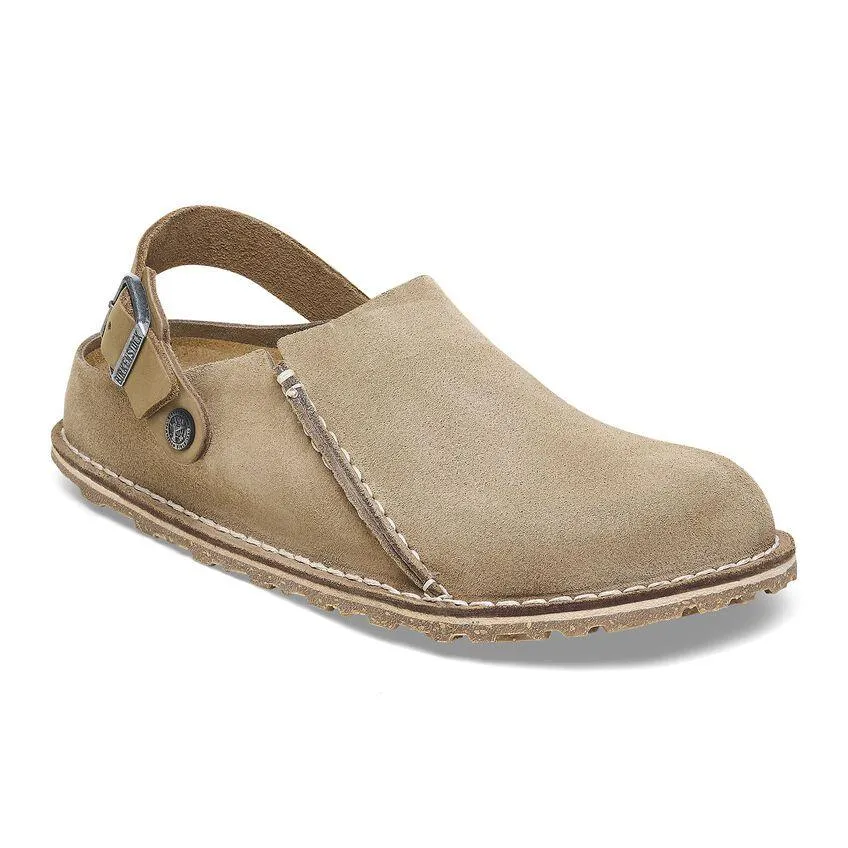 Birkenstock Lutry Suede Clog - Grey Taupe