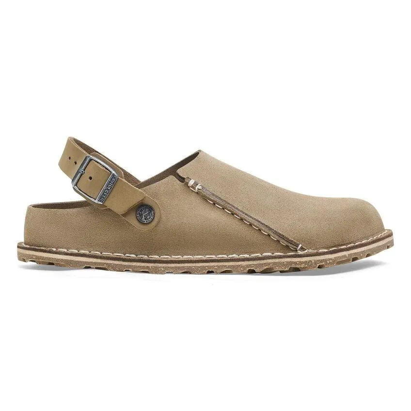 Birkenstock Lutry Suede Clog - Grey Taupe