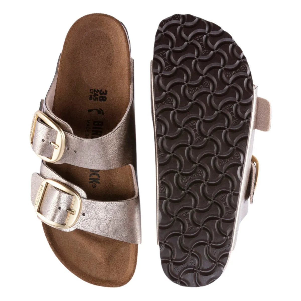 Birkenstock Women's Arizona Big Buckle Birko-Flor Graceful Taupe