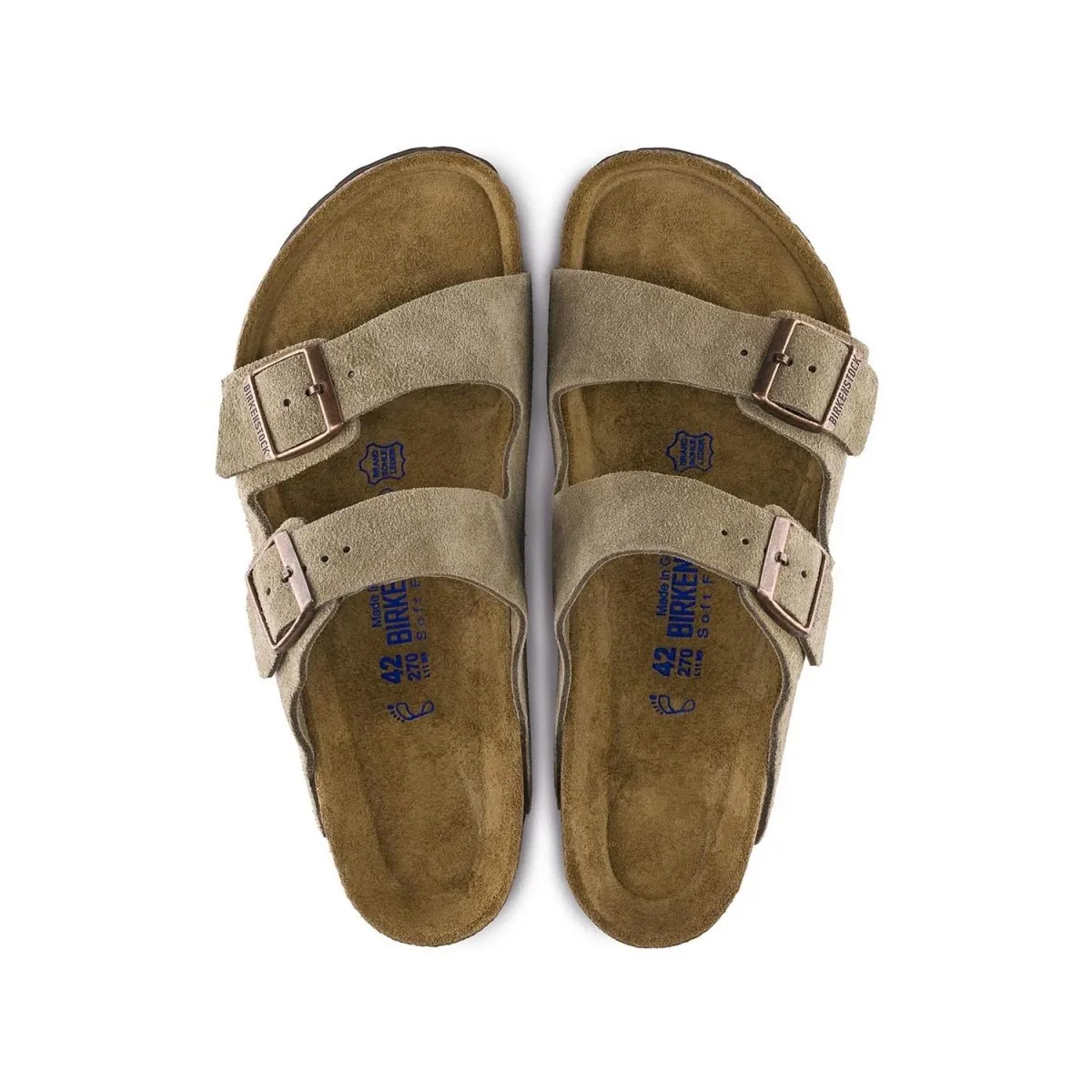 Birkenstock Women's Arizona Soft Footbed Taupe Suede