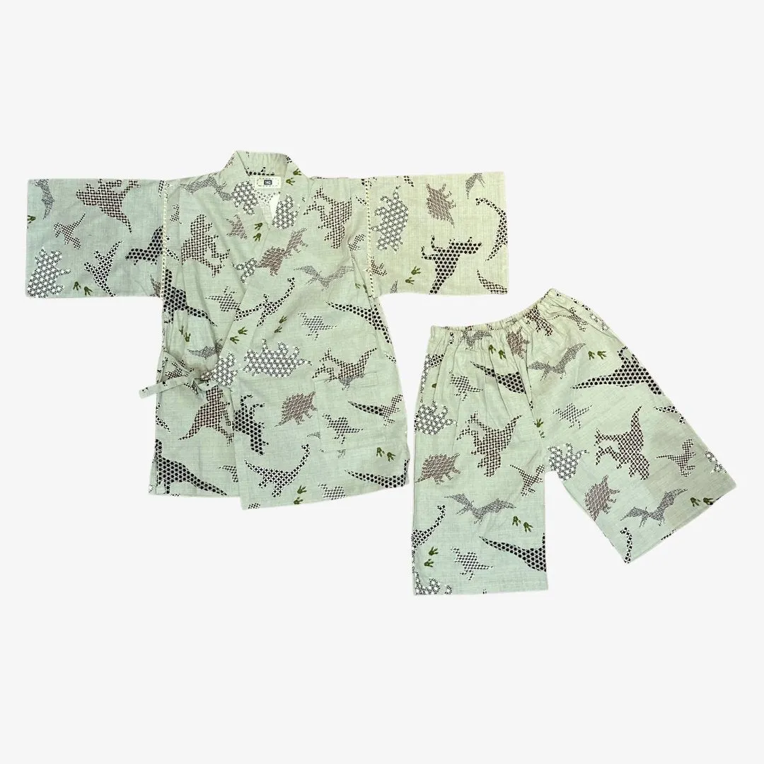 Boys 2pc Jinbei - Dinosaur design