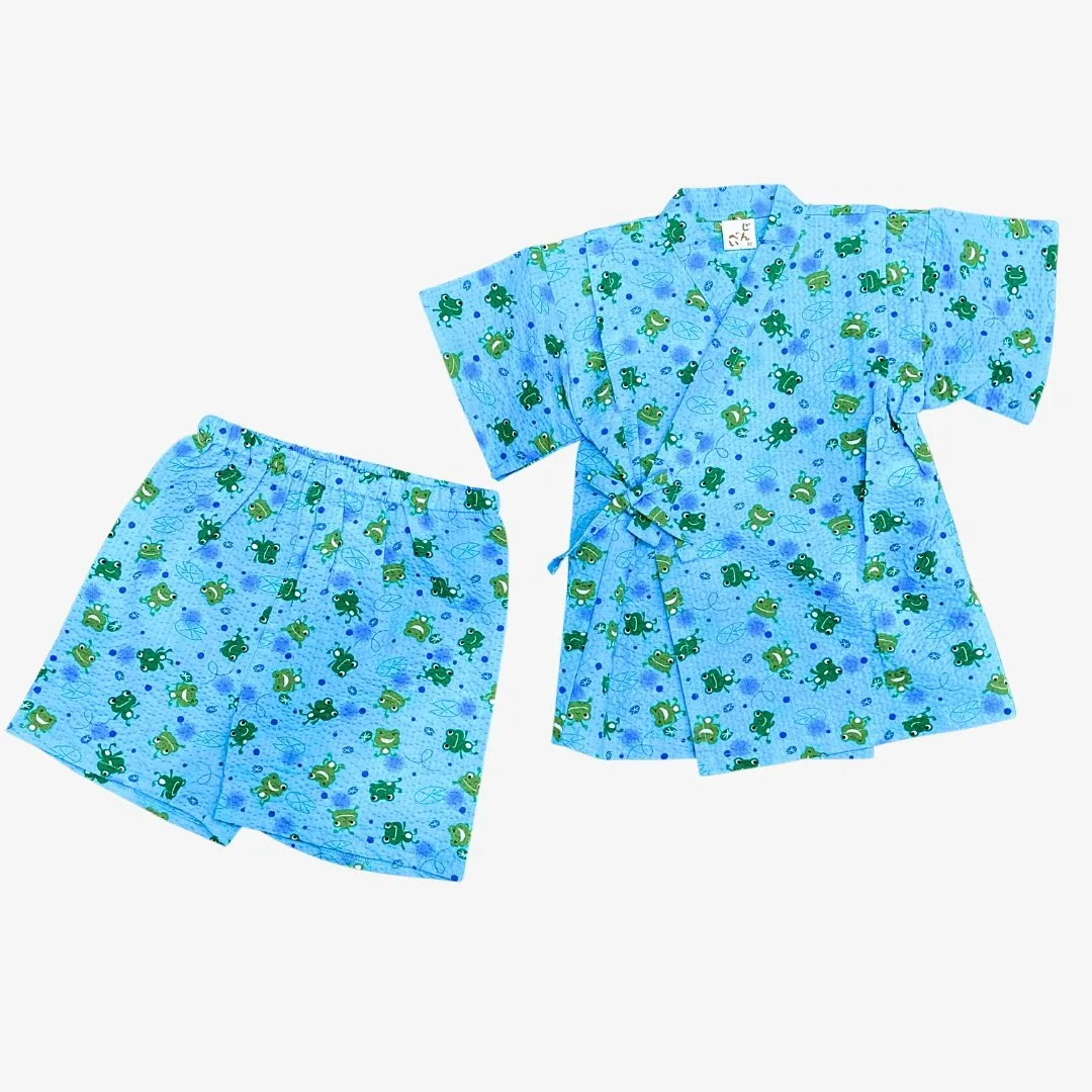 Boys 2pc Jinbei - Frog print