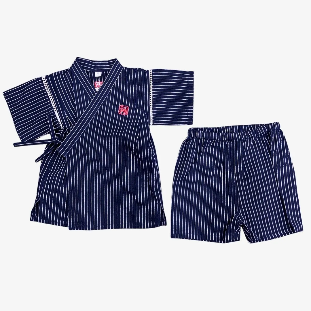 Boys 2pc Jinbei - Stripe design