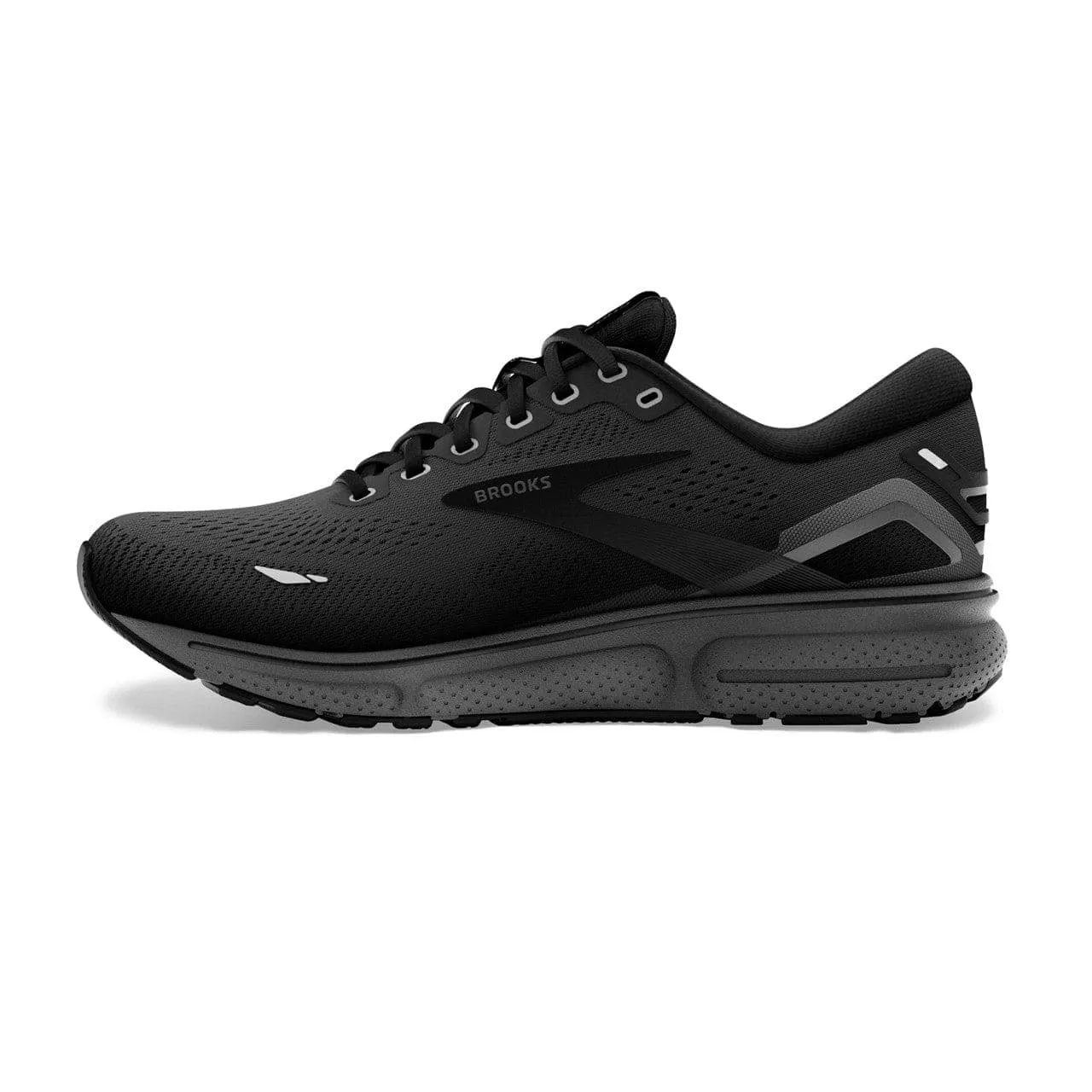 Brooks Ghost 15 (Mens) Wide - Black/Black/Ebony