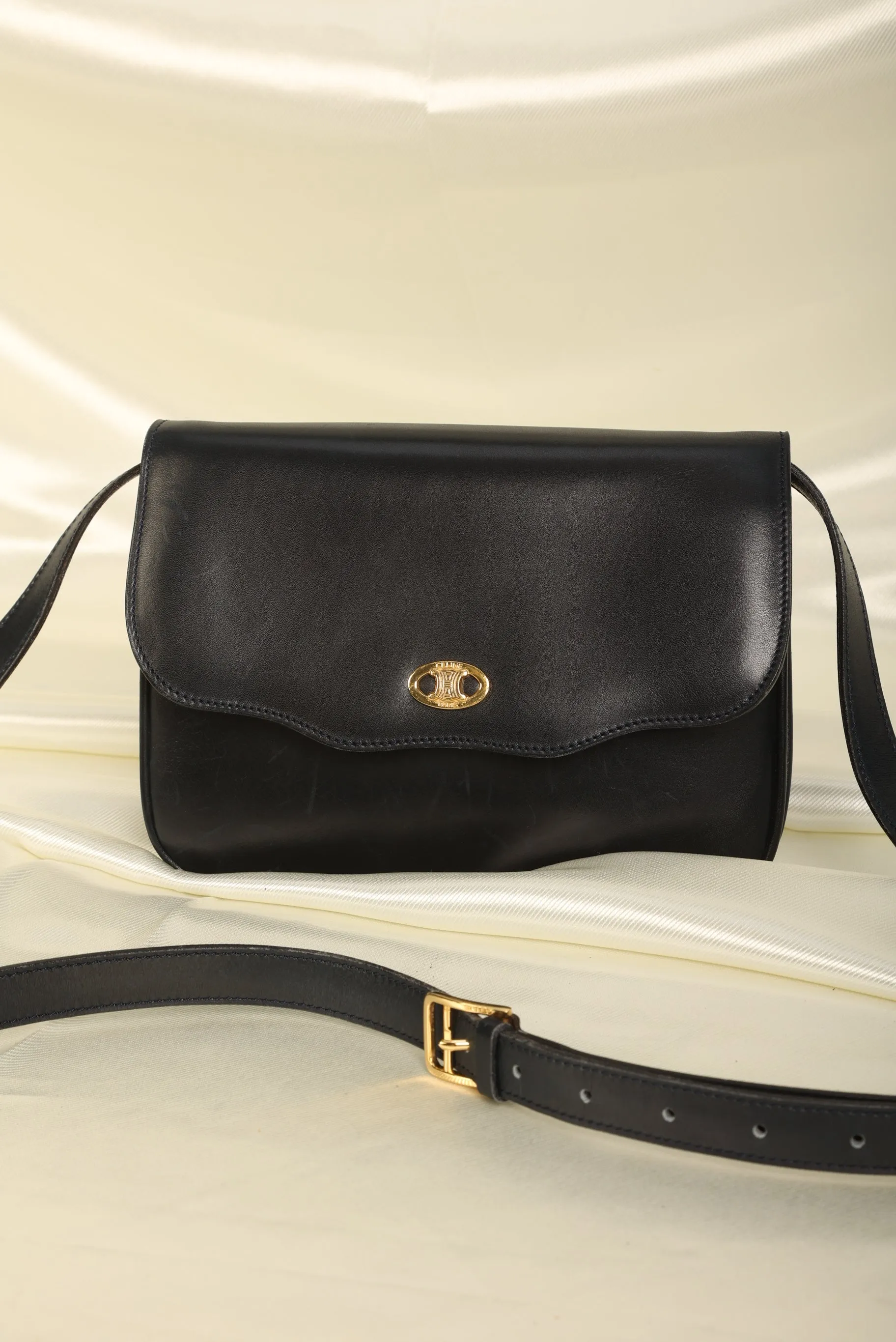 Celine Triomphe Boxcalf Crossbody