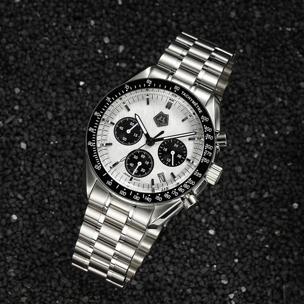 Chronograph Watch | Solid Steel | Megalith 8387M