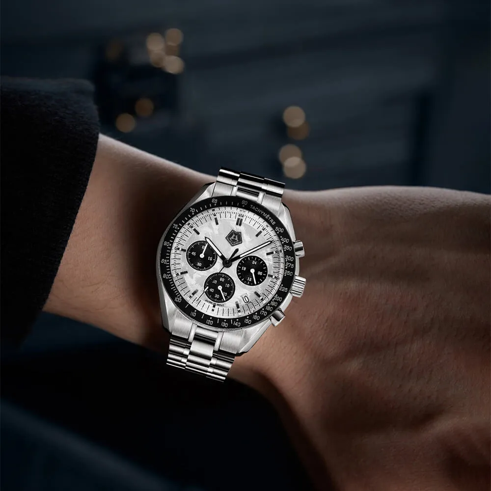 Chronograph Watch | Solid Steel | Megalith 8387M