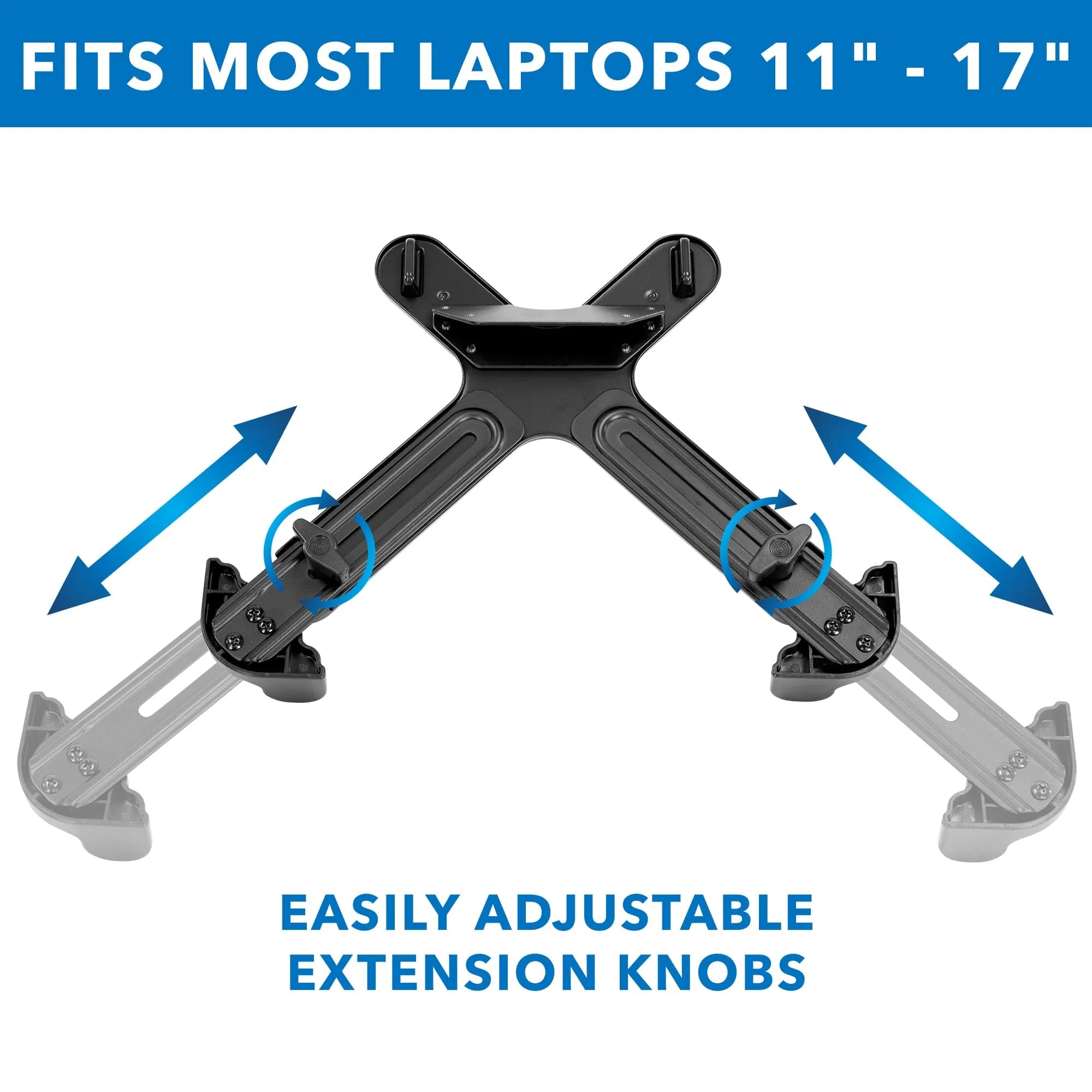 Clamp-On Laptop Tray w/ Safety Straps