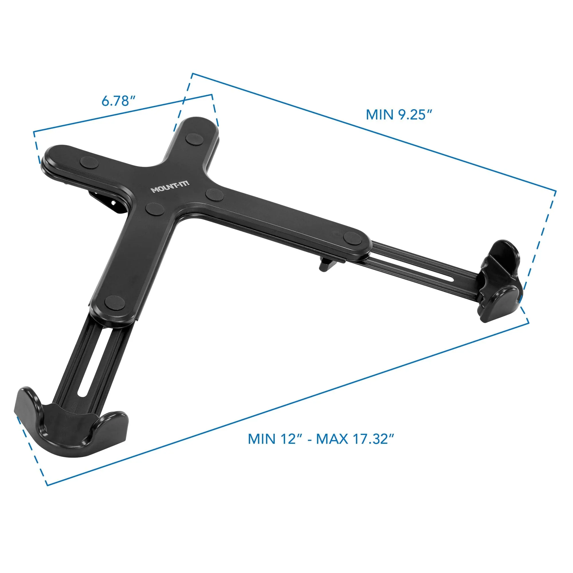 Clamp-On Laptop Tray w/ Safety Straps