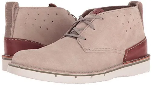 CLARKS MEN'S CAPLER MID CHUKKA BOOT, SAND SUEDE, 13 M US