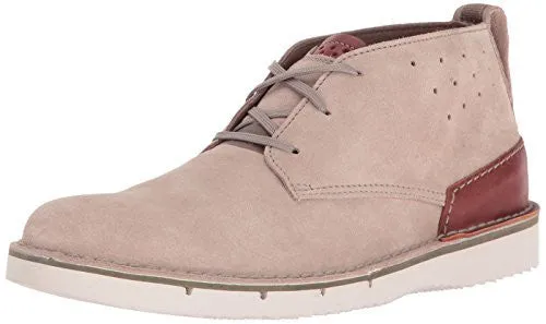 CLARKS MEN'S CAPLER MID CHUKKA BOOT, SAND SUEDE, 13 M US