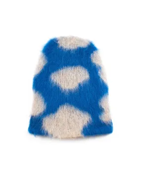 Cow Print Beanie - Taupe