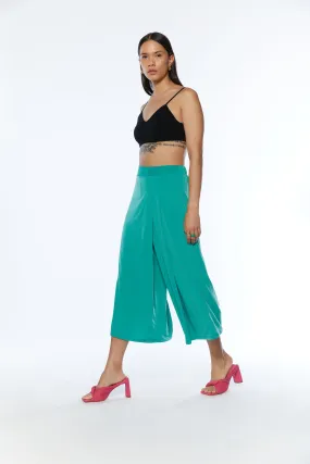 CROPPED WIDE LEG FLOWY PANT