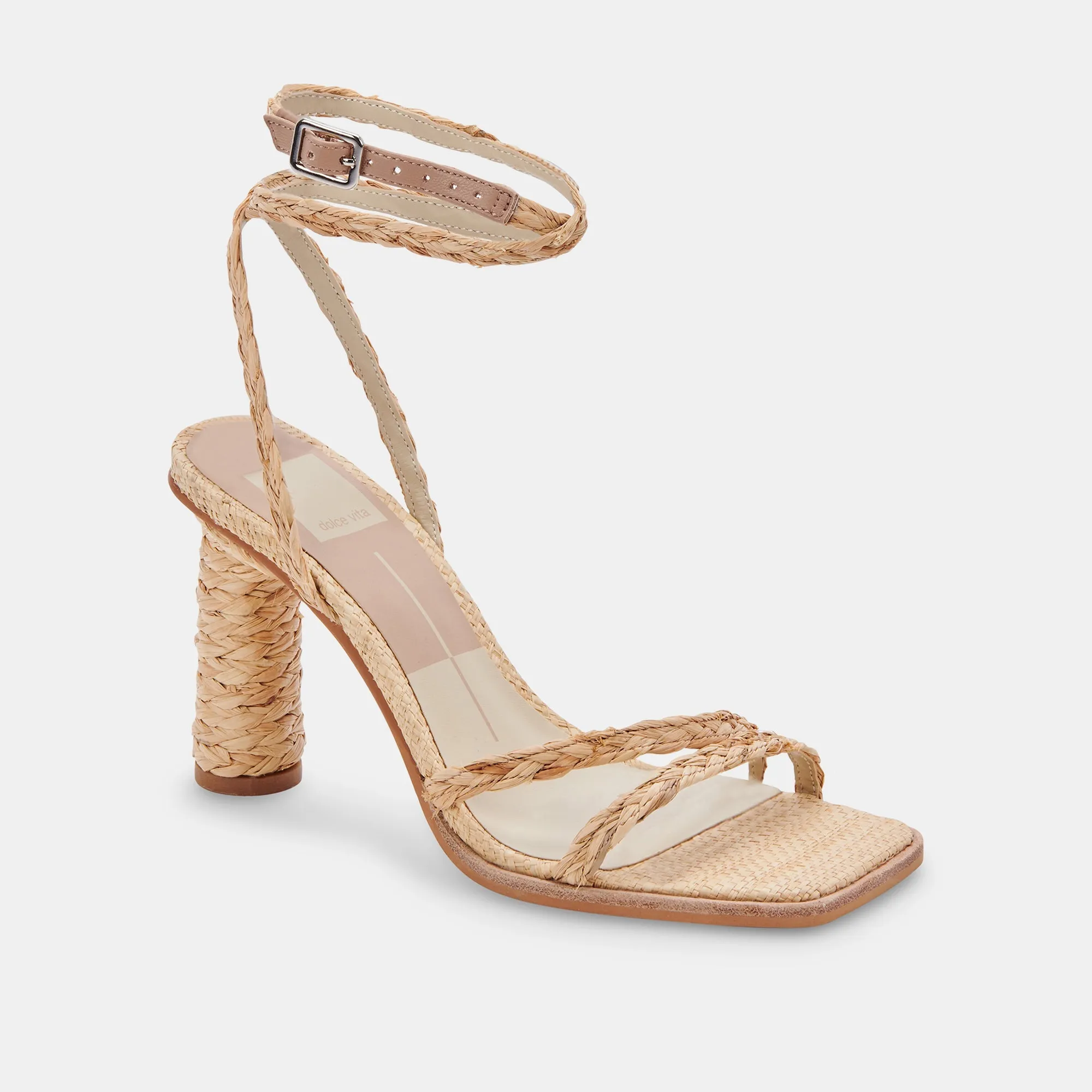 DEVIN HEELS LT NATURAL RAFFIA - re:vita