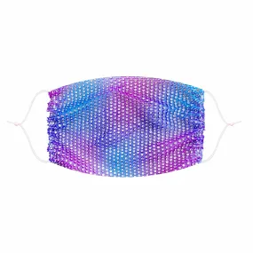 Electrik Chapel Crystal Mesh Jewel Face Mask With Adjustable Loops