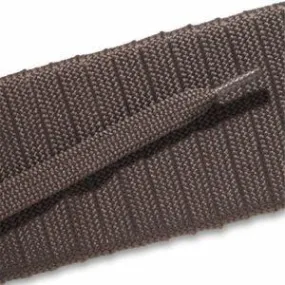 Fashion Athletic Flat Laces Custom Length with Tip - Taupe Gray (1 Pair Pack) Shoelaces