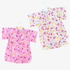 Girls 2pc Jinbei - Gold fish pattern