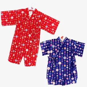 Girls 2pc Jinbei - Temari pattern