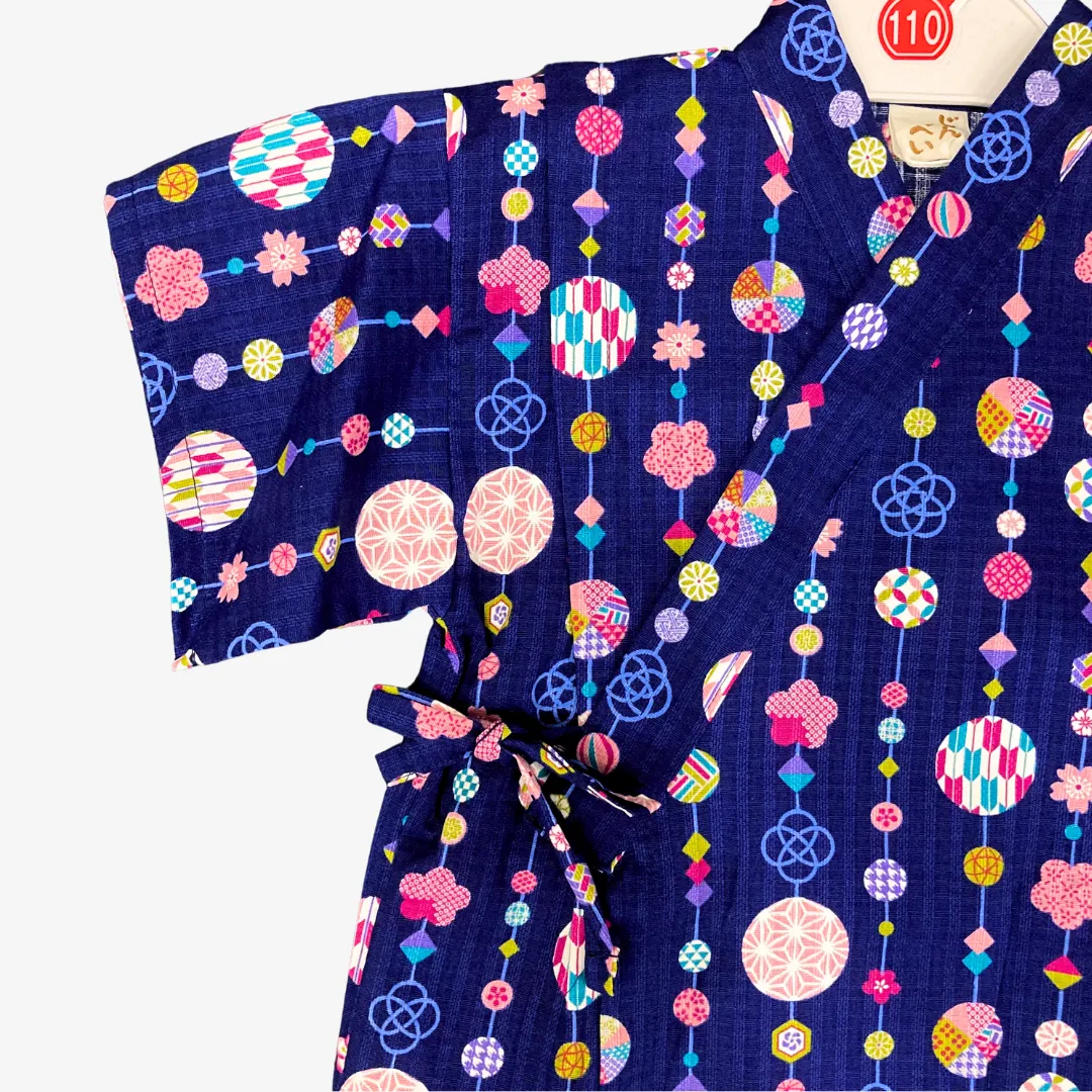 Girls 2pc Jinbei - Temari pattern