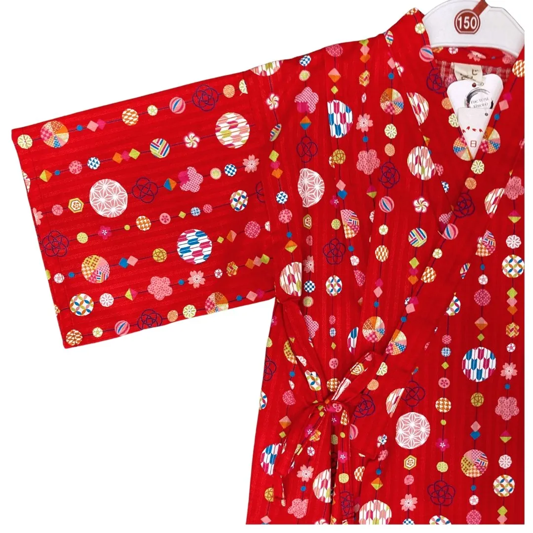 Girls 2pc Jinbei - Temari pattern