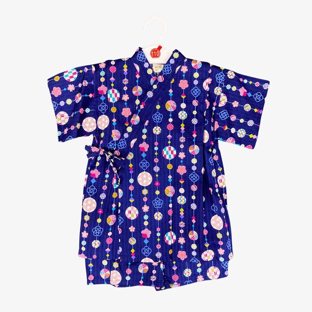 Girls 2pc Jinbei - Temari pattern