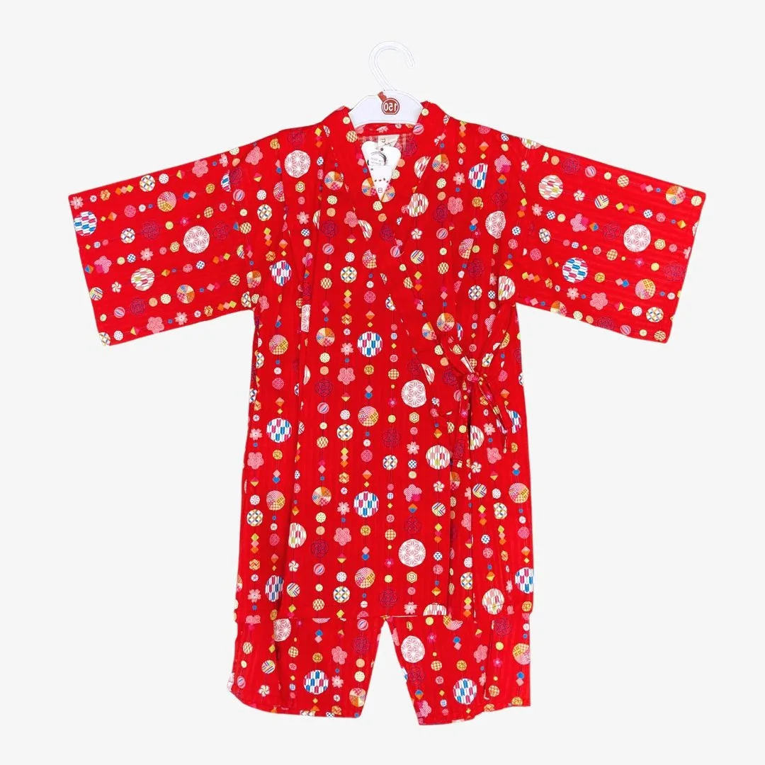 Girls 2pc Jinbei - Temari pattern