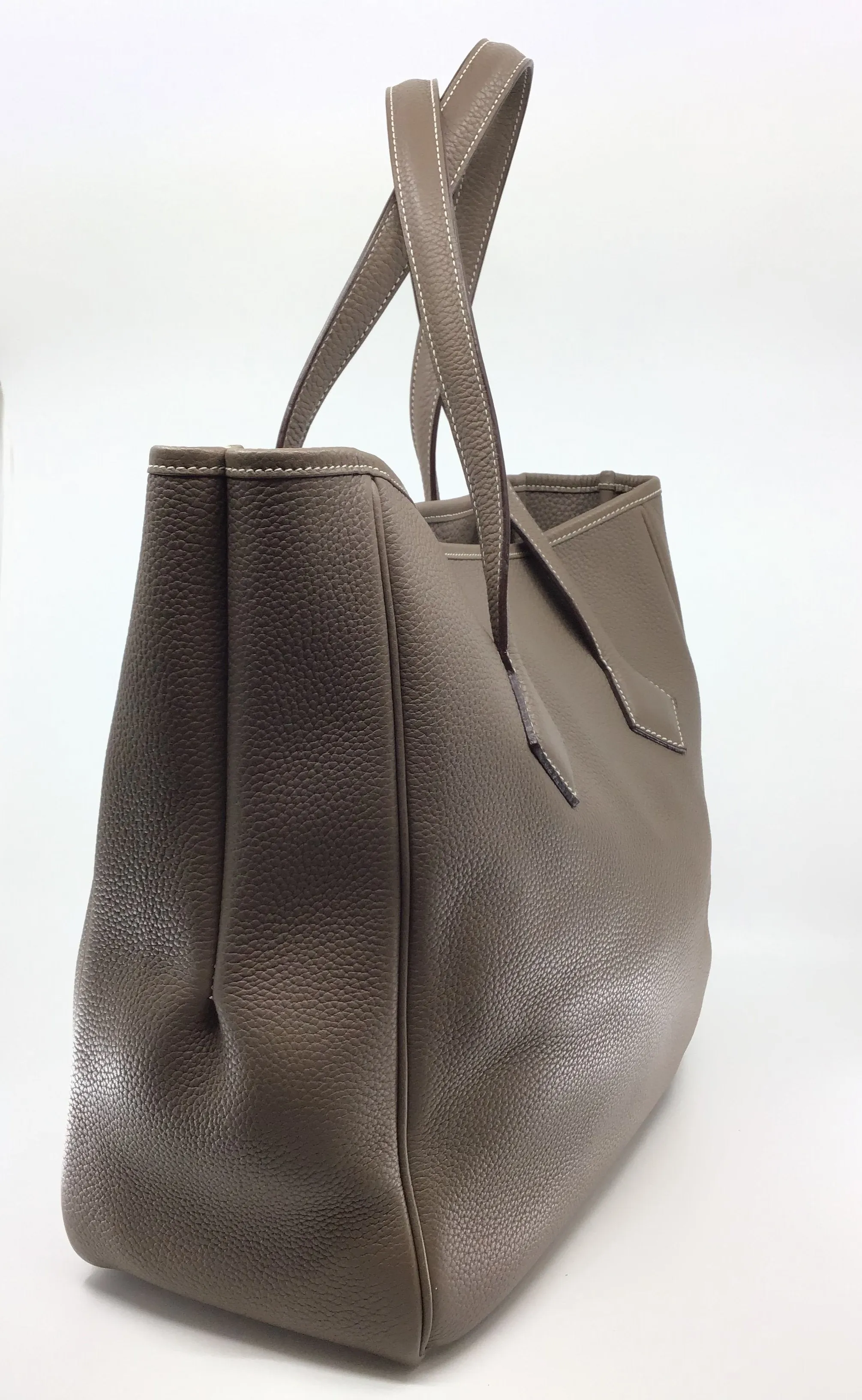 Hermes Victoria Cabas ll 32 Clemence Leather Tote