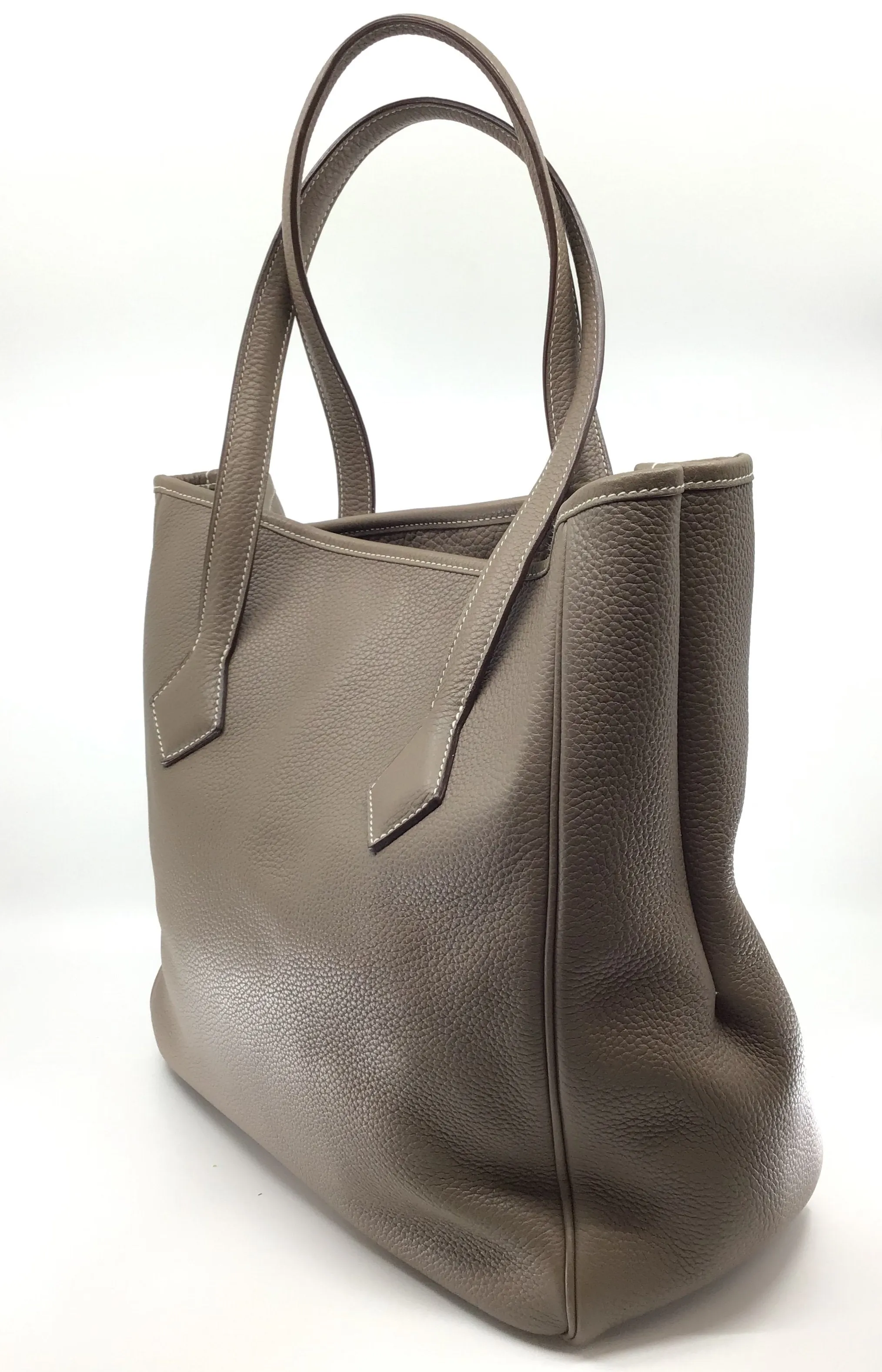 Hermes Victoria Cabas ll 32 Clemence Leather Tote