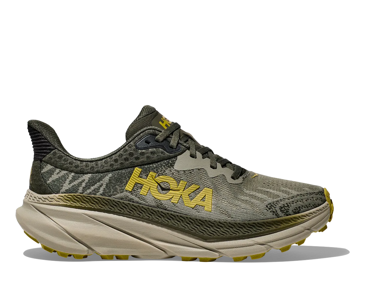 Hoka One One Challenger 7 Trail Runner - Olive Haze / Forest Cover