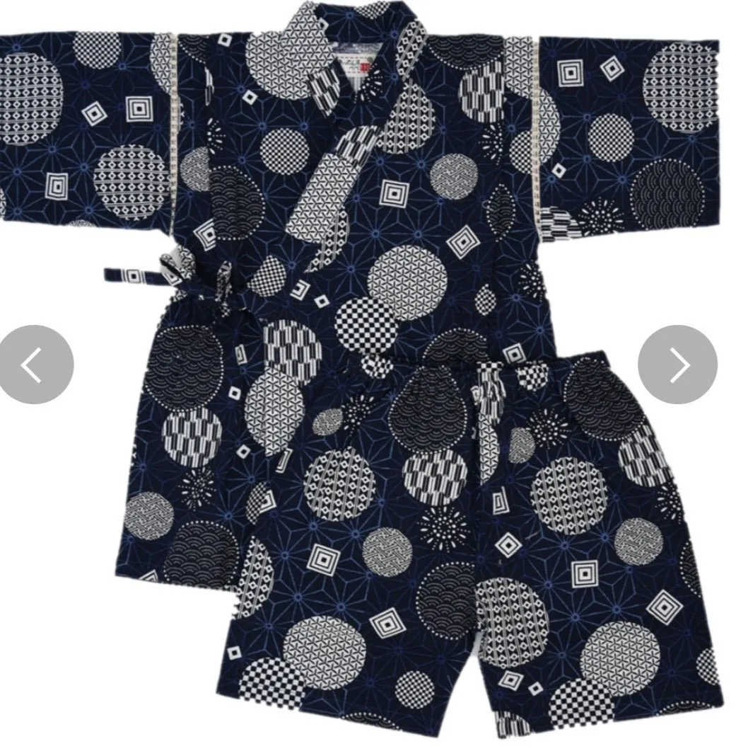 Jinbei Boys - Circles and traditional Japanese patterns