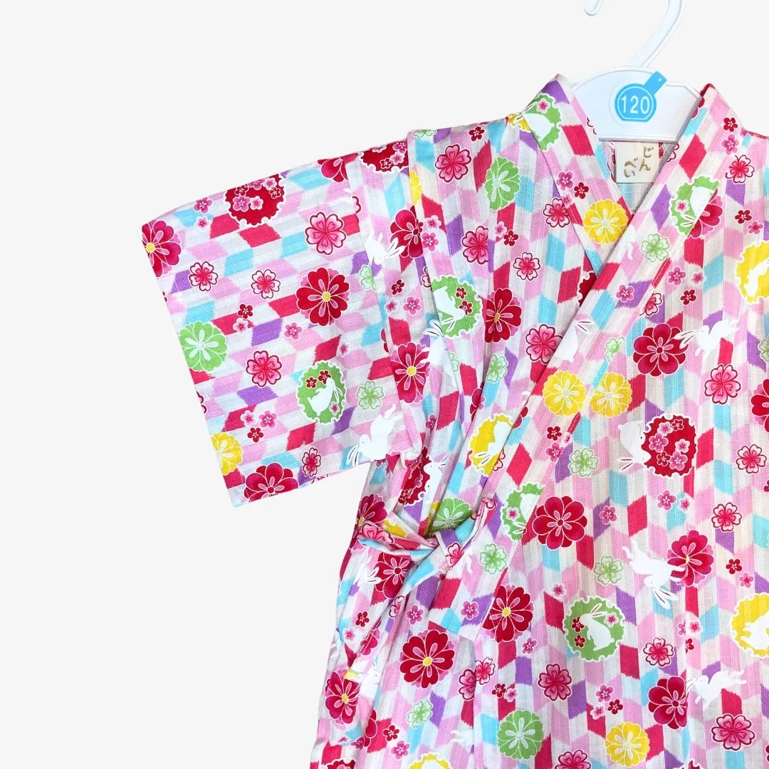 Jinbei Girls - Bunnies and sakura pattern