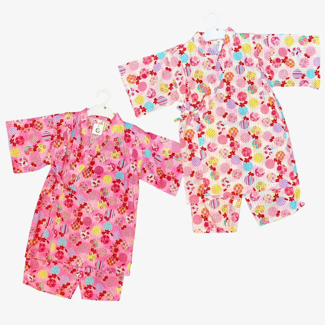 Jinbei Girls - Kingyo fish and colorful circular pattern