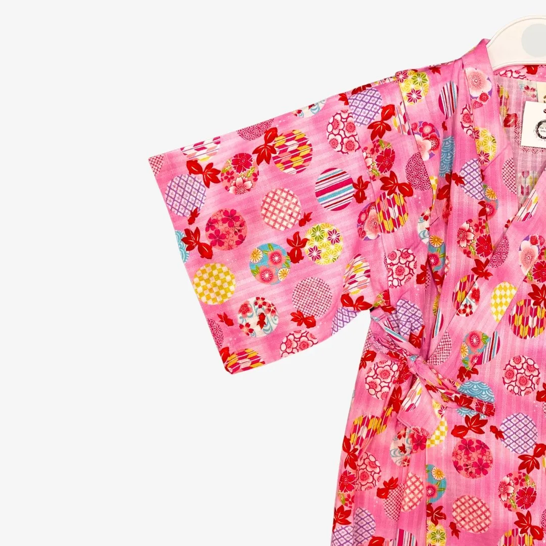 Jinbei Girls - Kingyo fish and colorful circular pattern