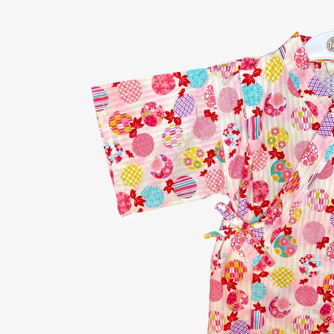 Jinbei Girls - Kingyo fish and colorful circular pattern