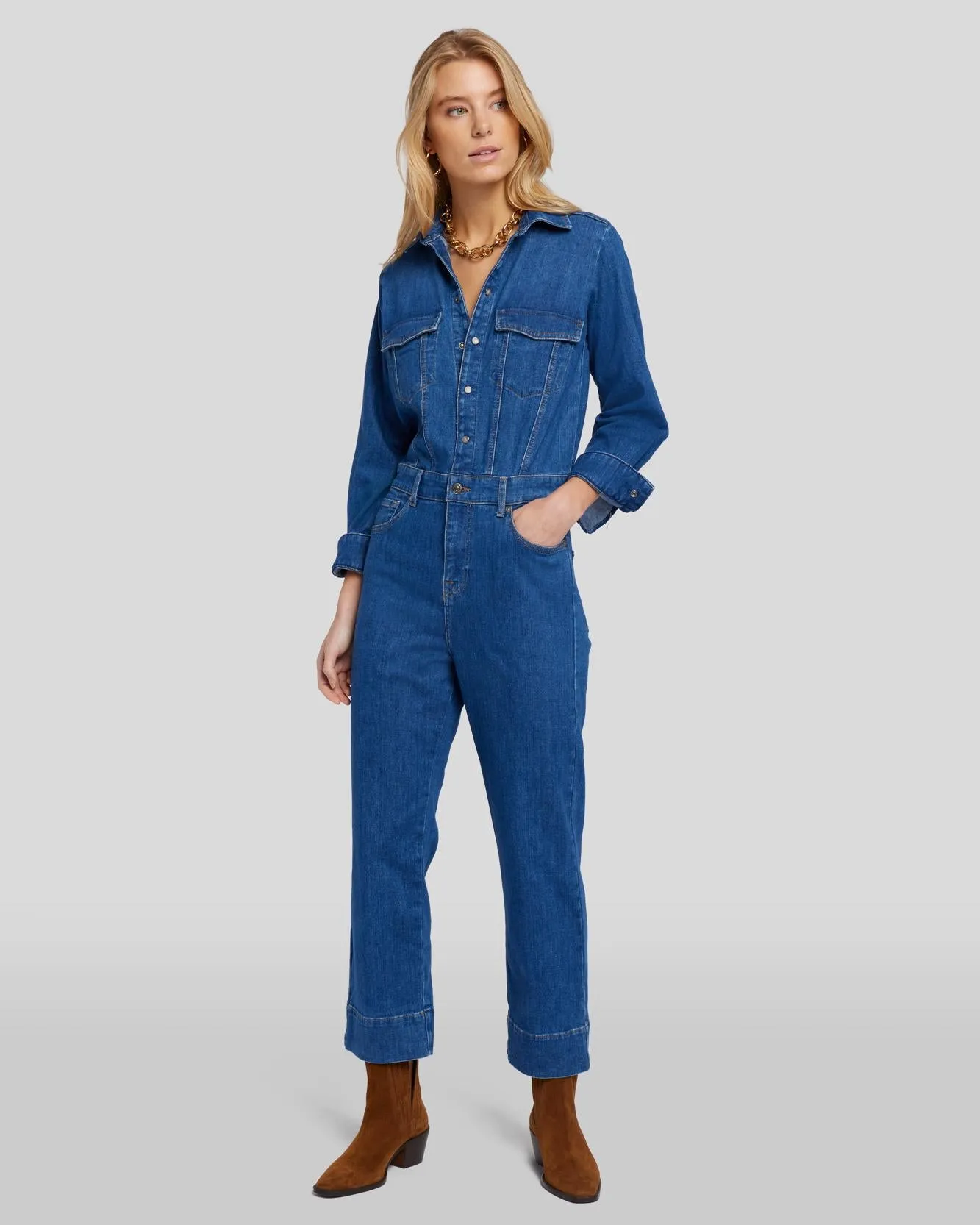 Left Hand Jumpsuit in Blue Soul