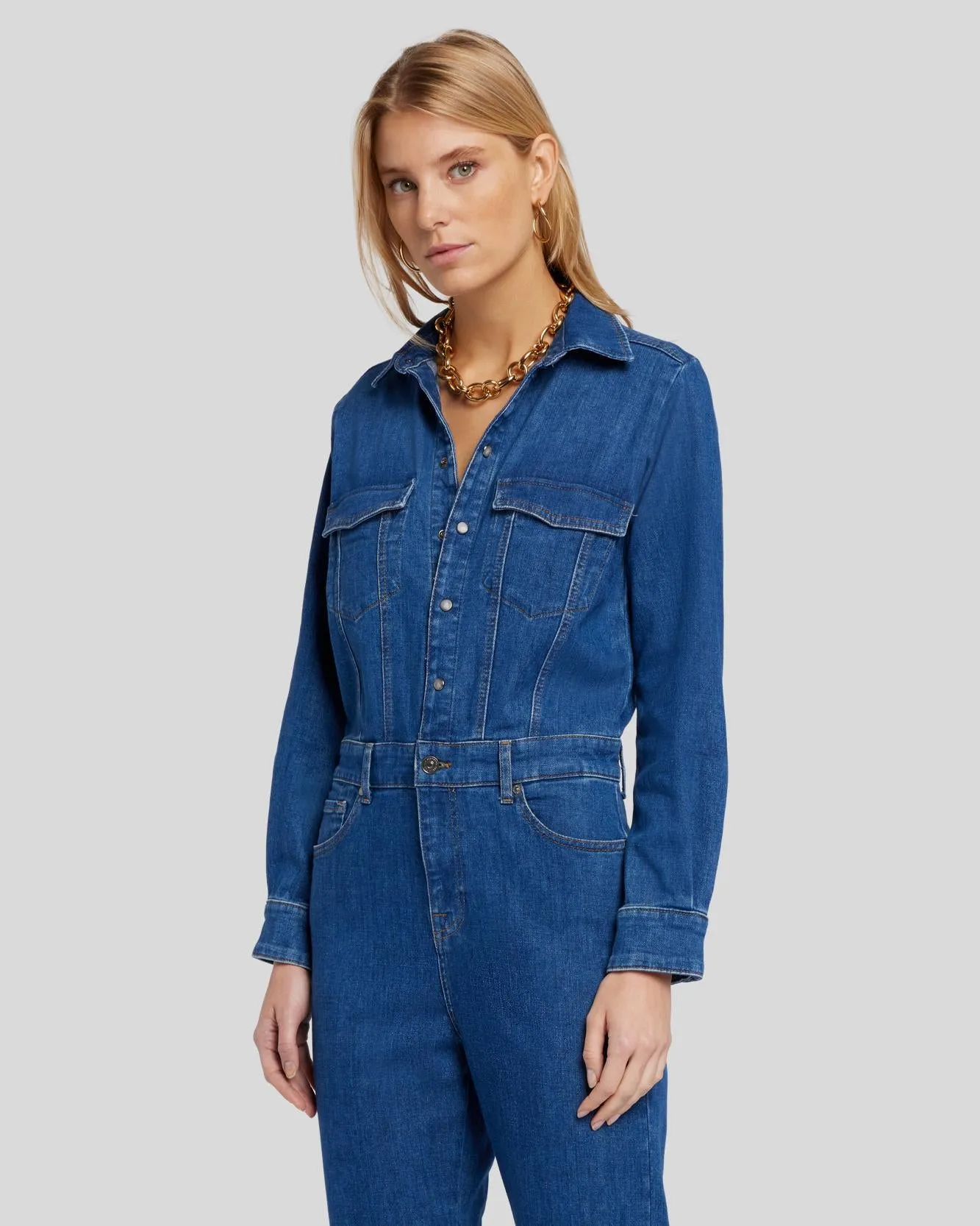 Left Hand Jumpsuit in Blue Soul