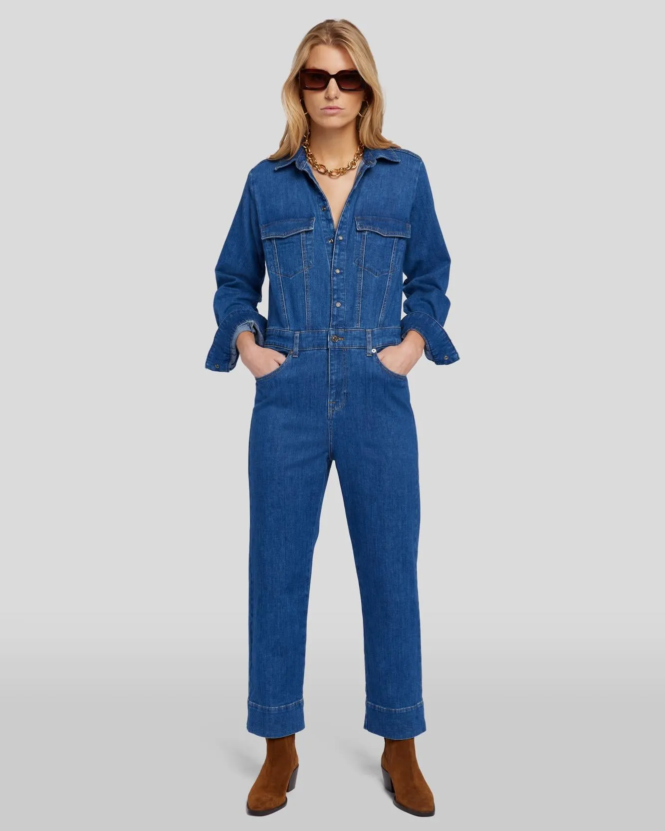 Left Hand Jumpsuit in Blue Soul